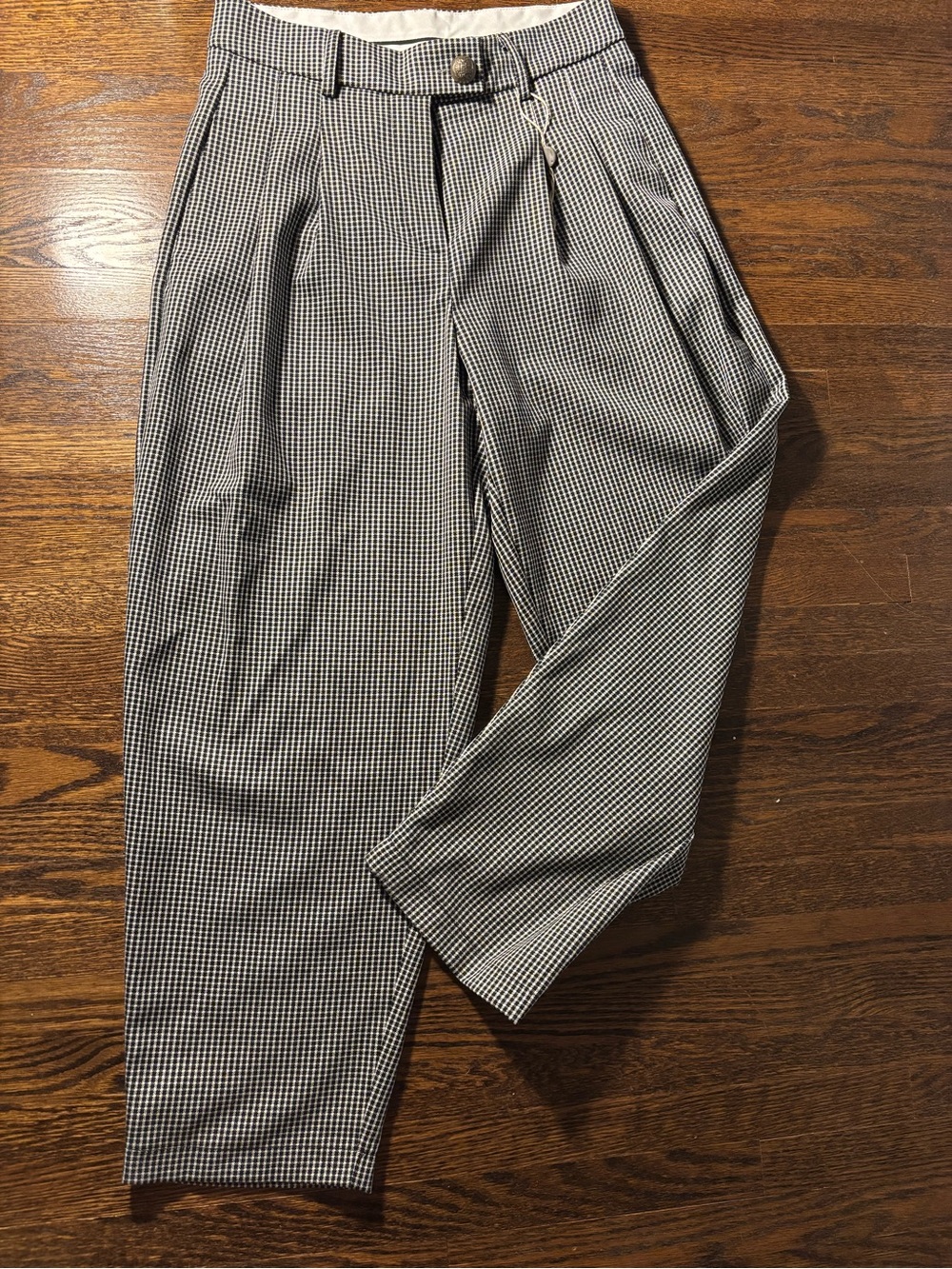 Claudie women’s NWT Houndstooth Pleated Dress Pants sz S